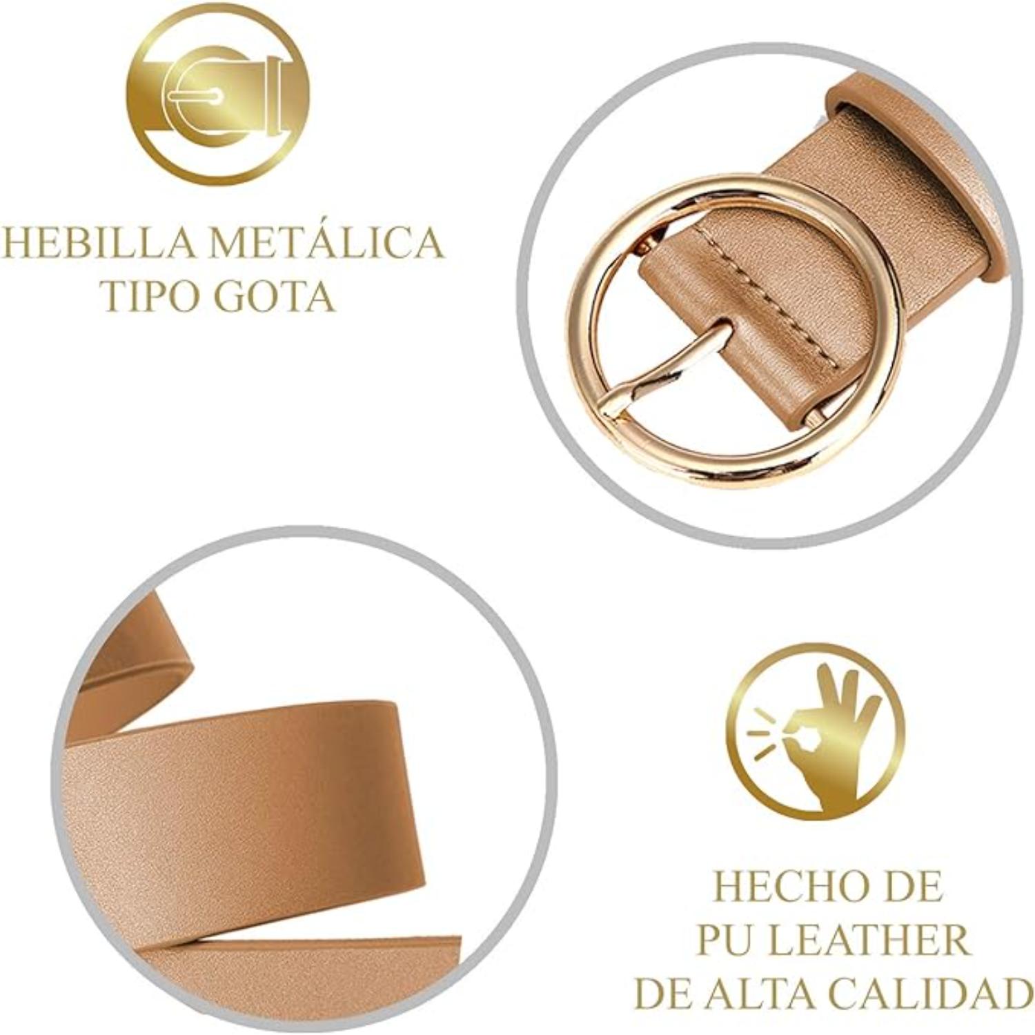Foto 5 pulgar | Cinturón Vedicci de piel sintética para mujer