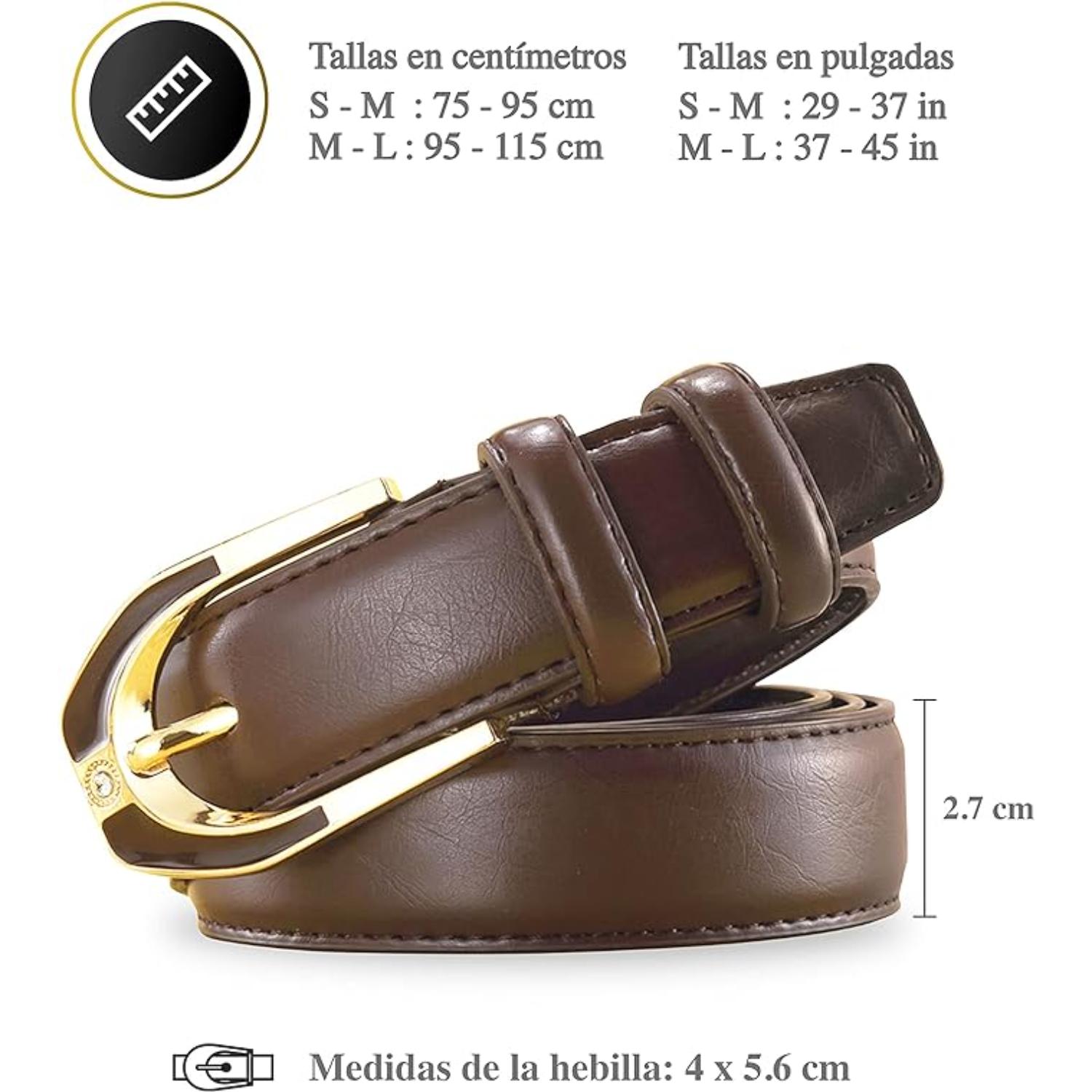 Foto 5 pulgar | Cinturón Vedicci Café para Mujer