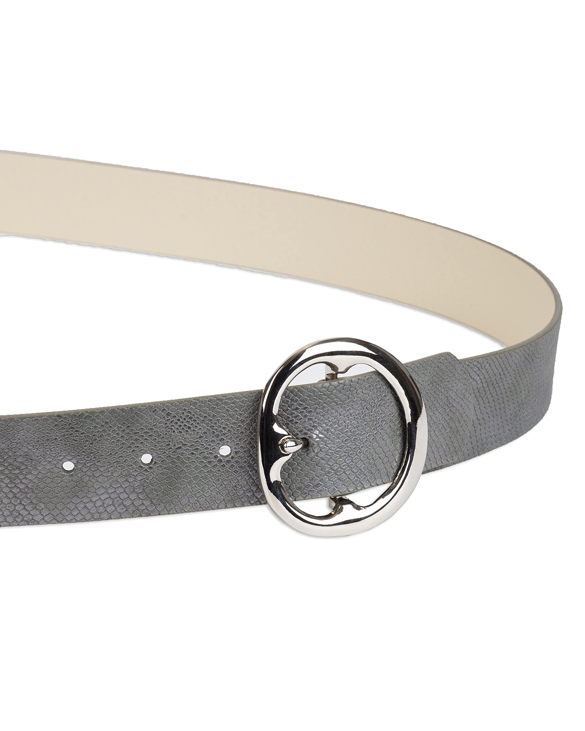 Foto 4 pulgar | Cinturón Jessica Simpson Fashion Casual Gris con Hebilla - Venta Internacional