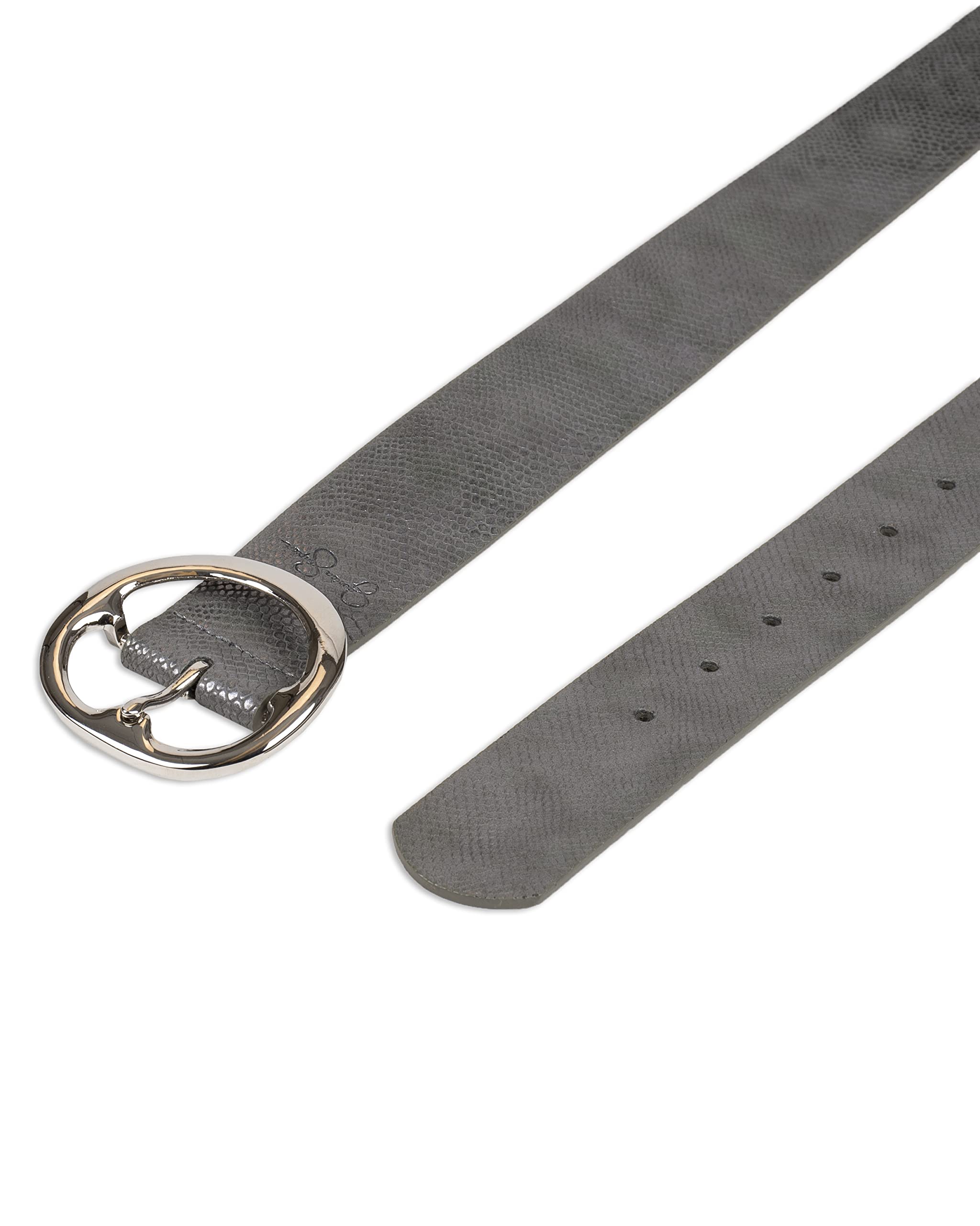 Foto 5 pulgar | Cinturón Jessica Simpson Fashion Casual Gris con Hebilla - Venta Internacional