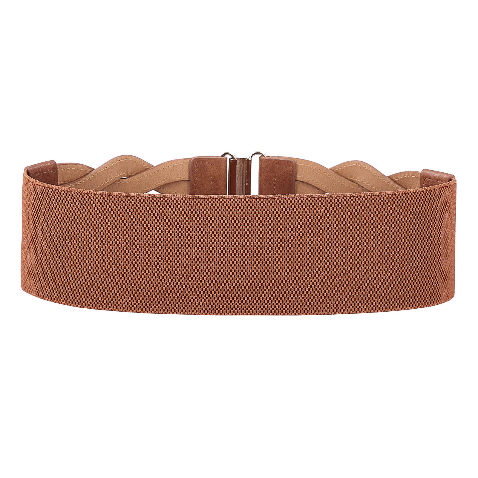 Foto 3 pulgar | Cinturón Grace Karin Para Mujer, Tejido Trenzado, Elástico, Vintage, Marrón - Venta Internacional.