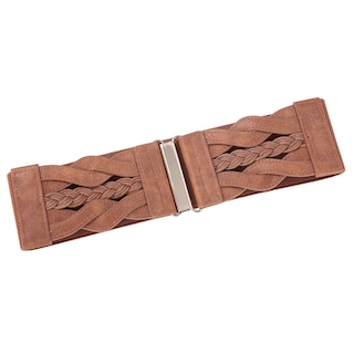 Foto 4 | Cinturón Grace Karin Para Mujer, Tejido Trenzado, Elástico, Vintage, Marrón - Venta Internacional.