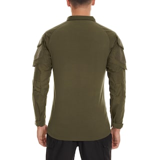Foto 4 | Camisa Táctica Tacvasen Para Hombre Con Cremallera 1/4 Combat Manga Larga Verde L - Venta Internacional.