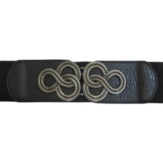 Foto 2 | Cinturón Negro Elástico para Mujer-Venta Internacional