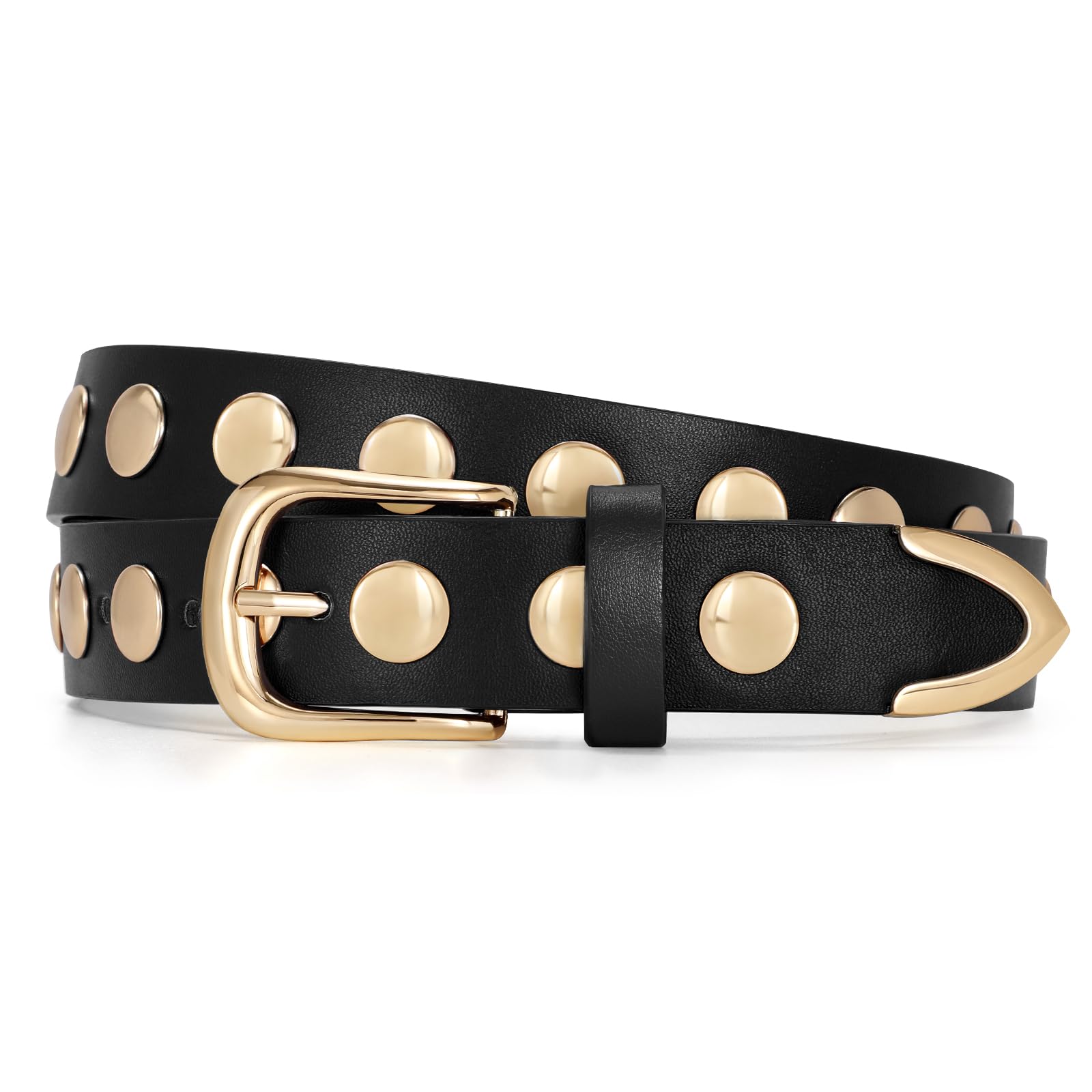 Cinturón De Piel Moderno Jasgood Para Mujer Con Tachuelas Punk Para Jeans - Venta Internacional.