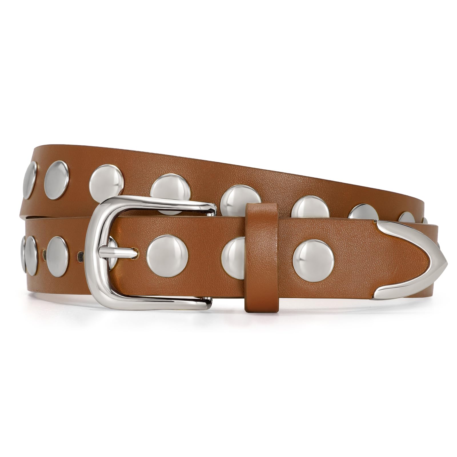 Cinturón De Piel Moderno Jasgood Para Mujer Con Tachuelas Punk Para Jeans - Venta Internacional.