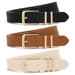 Pantalones Vaqueros De Cuero Belt Xzqtive Para Mujer Con Hebilla Dorada - Venta Internacional.