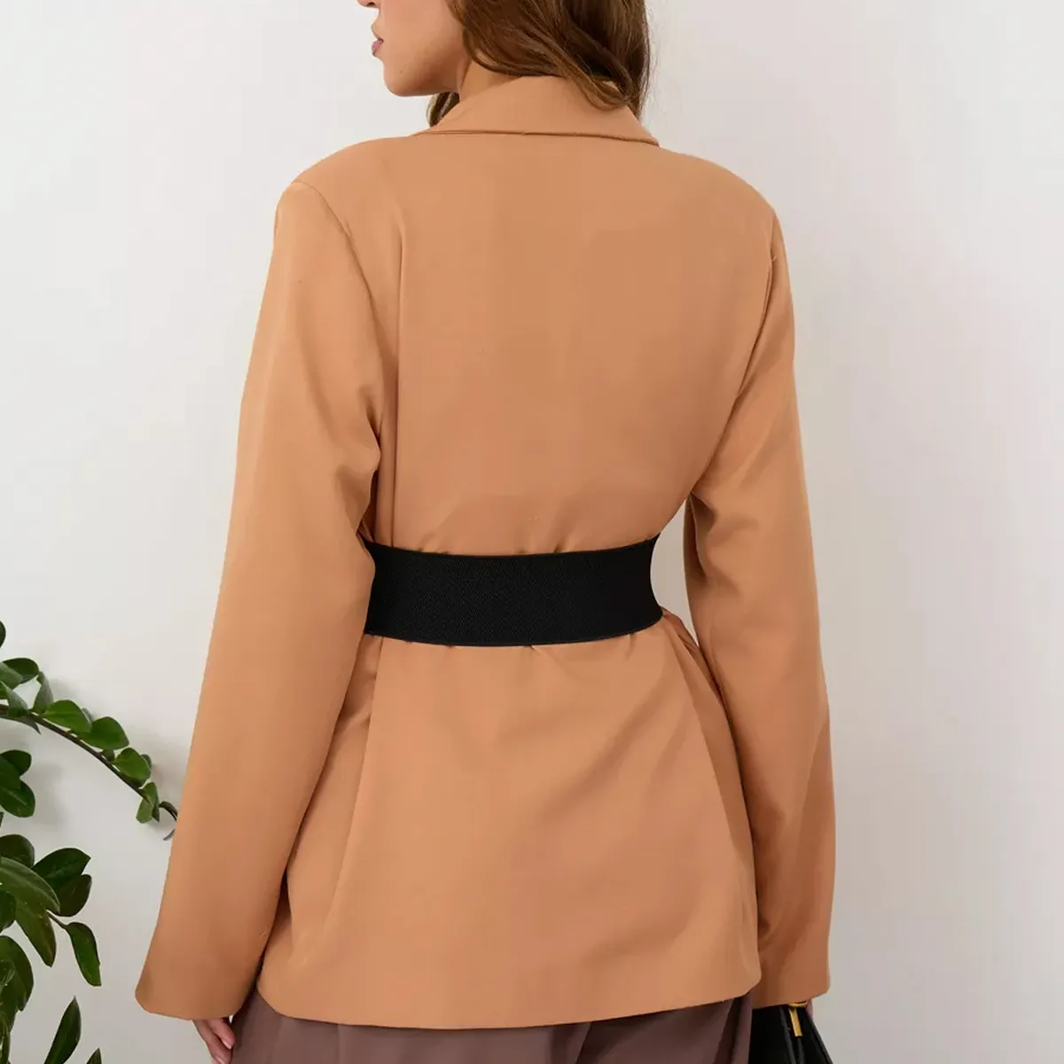 Foto 3 | Cinturón Elegante De Vestir Elástico Ancho Para Vestidos Eo Safe Imports Esi-19398 Negro