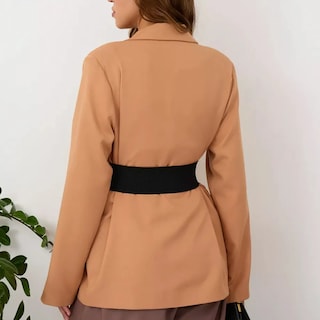 Foto 3 | Cinturón Elegante De Vestir Elástico Ancho Para Vestidos Eo Safe Imports Esi-19398 Negro
