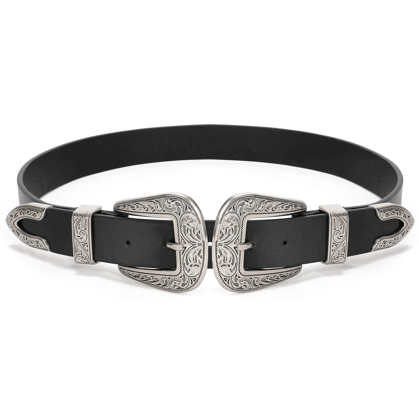 Foto 2 pulgar | Cinturón Xzqtive Para Mujer, Estilo Vintage, Estilo Western, Retro, Piel Negra - Venta Internacional.