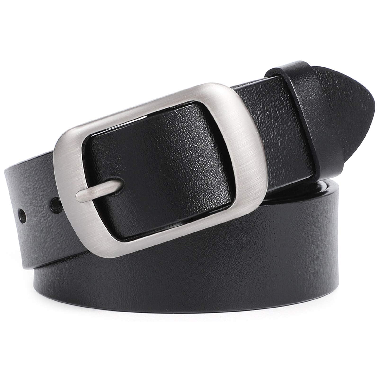 Cinturón De Piel Whippy Para Mujer, Pantalones Vaqueros Con Hebilla, Color Negro - Venta Internacional.