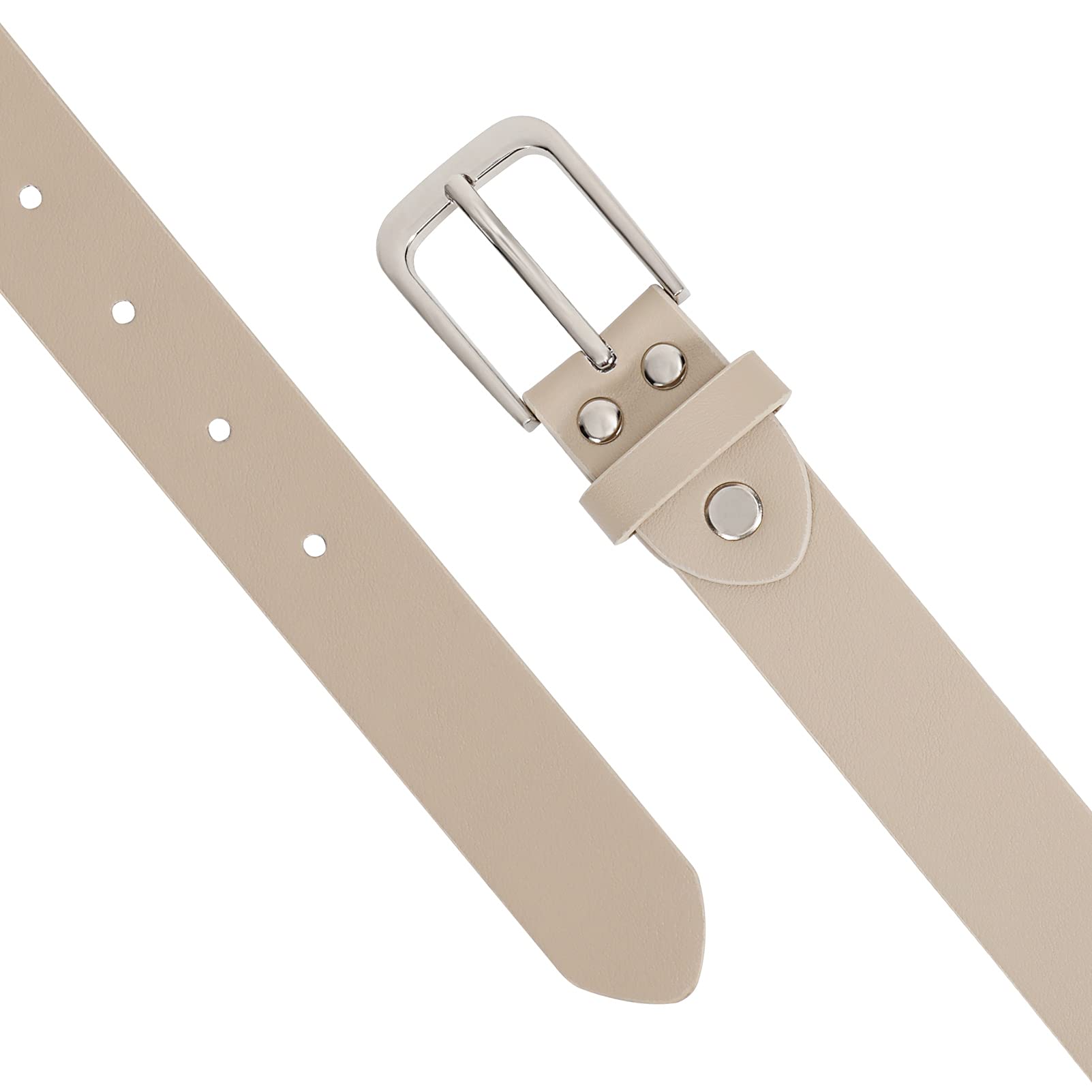 Foto 3 pulgar | Cinturón De Piel Whippy Casual Para Mujer Para Jeans Beige - Venta Internacional.