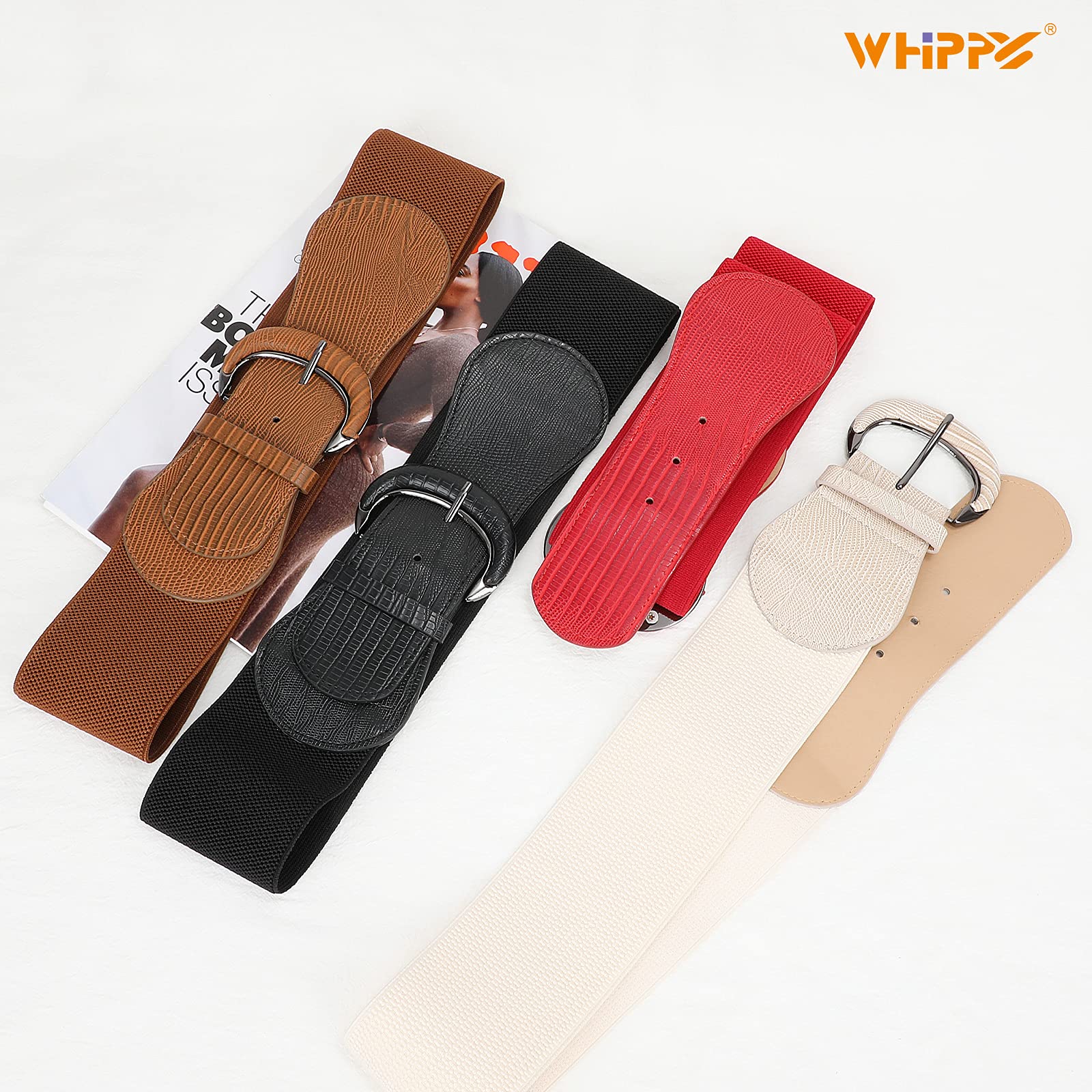 Foto 6 pulgar | Cinturón Elástico Ancho Whippy Vintage Stretchy Para Mujer - Venta Internacional.