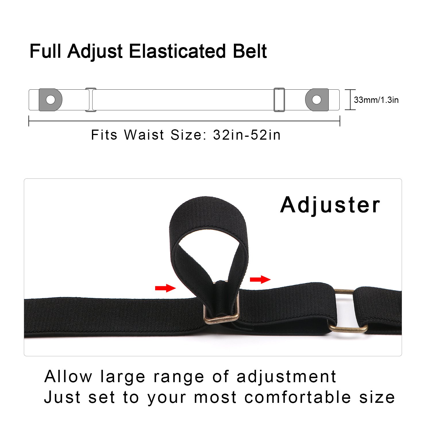 Foto 8 pulgar | Cinturón Elástico Invisible Xzqtive Para Hombres/mujeres - Venta Internacional.