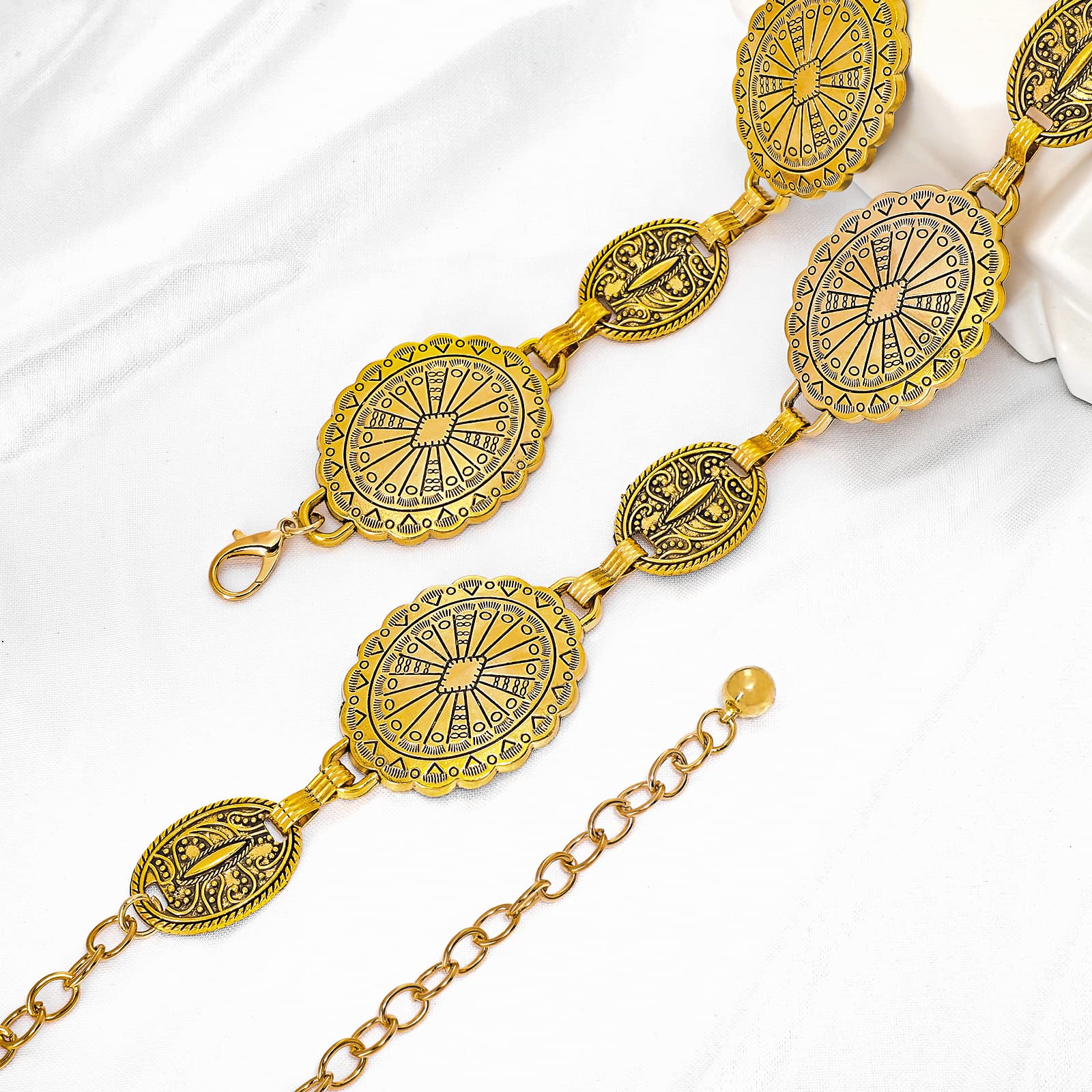 Foto 4 | Cinturón De Cadena Xzqtive Para Mujer, Estilo Bohemio, Para Vestidos, Jeans - Venta Internacional.