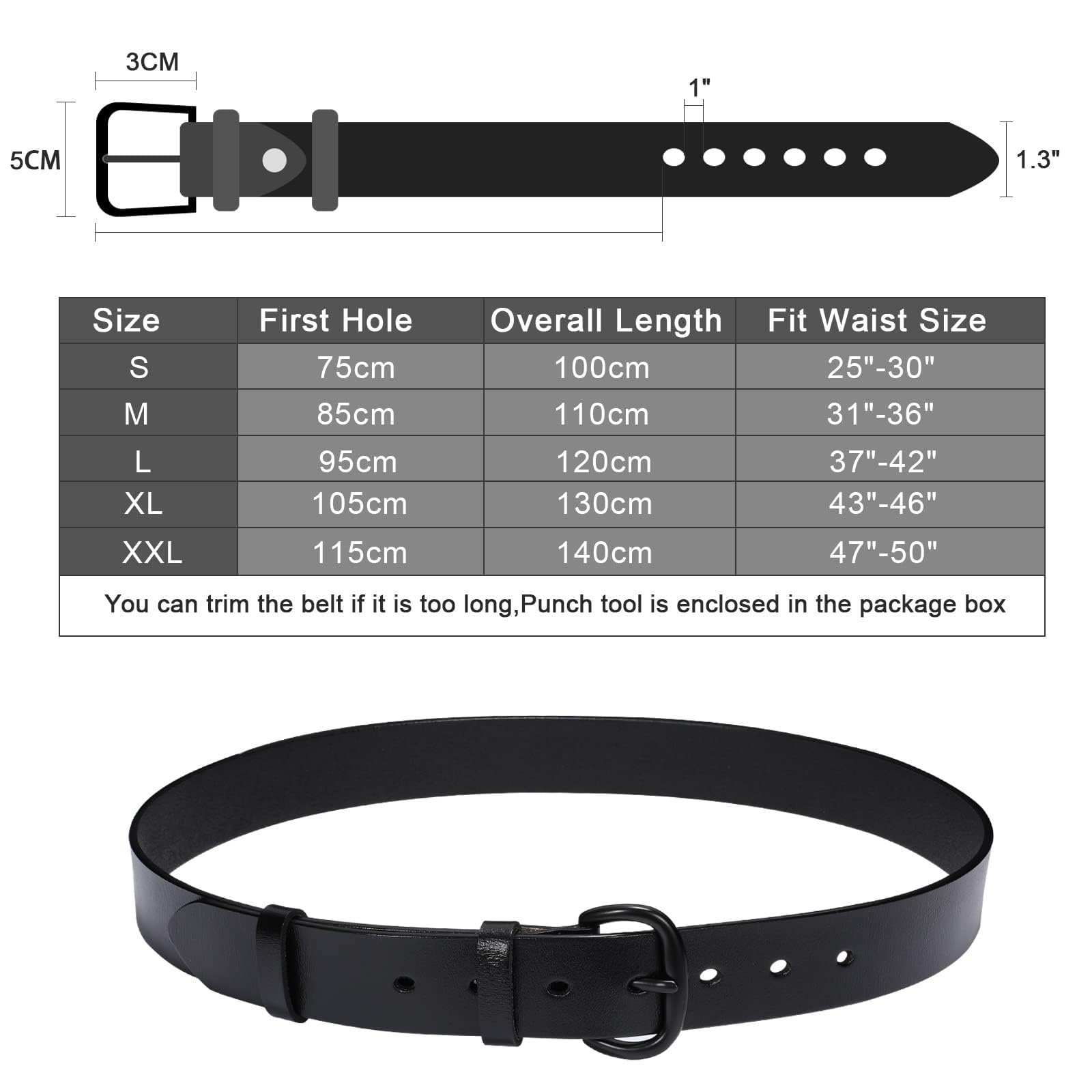 Foto 6 pulgar | Cinturón De Cuero Whippy Para Mujer Para Jeans, Pantalones Y Vestidos Xxl - Venta Internacional.