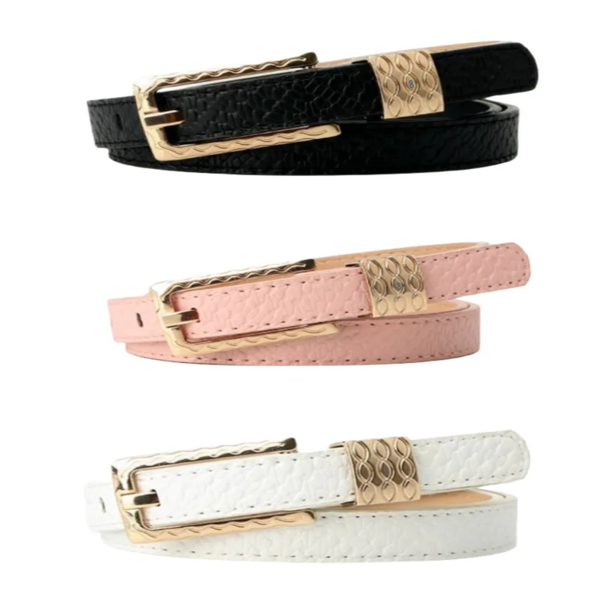 Cinturón para Mujer Eo Safe Imports Multicolor 3 Piezas