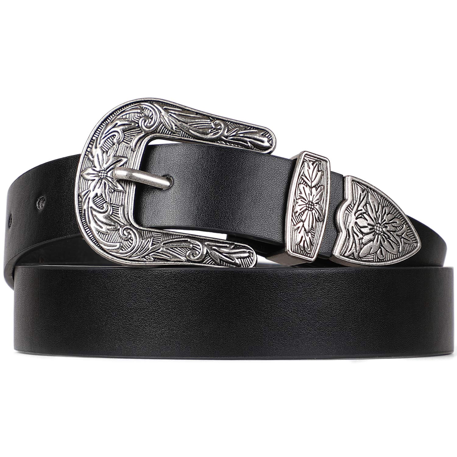 Foto 2 pulgar | Cinturón Vaquero Whippy De Diseño Vintage Para Mujer (negro) - Venta Internacional.