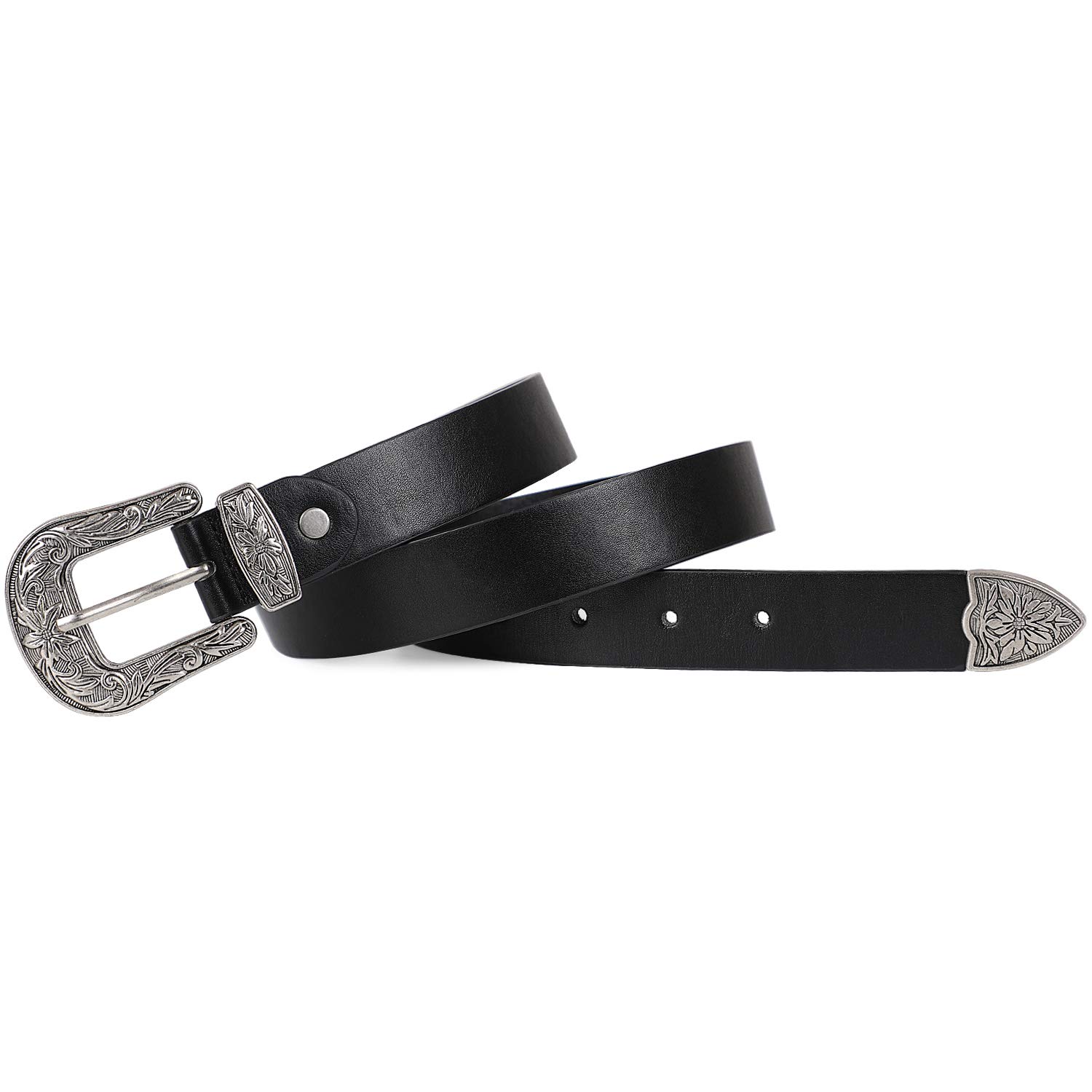 Foto 6 pulgar | Cinturón Vaquero Whippy De Diseño Vintage Para Mujer (negro) - Venta Internacional.