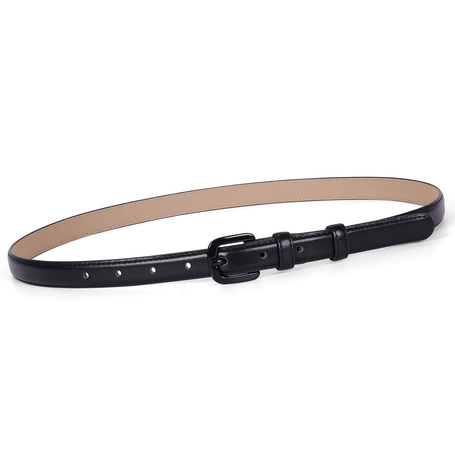 Foto 2 pulgar | Cinturón Whippy Para Mujer, De Piel Delgada, Con Hebilla, Negro - Venta Internacional.