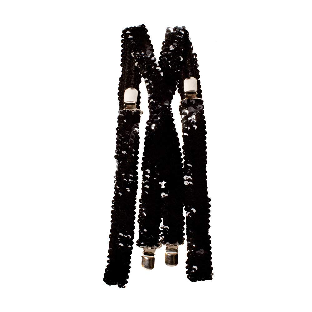 Foto 2 pulgar | Tirantes Dress Up America Y Back Para Adultos Con Lentejuelas Negras - Venta Internacional.
