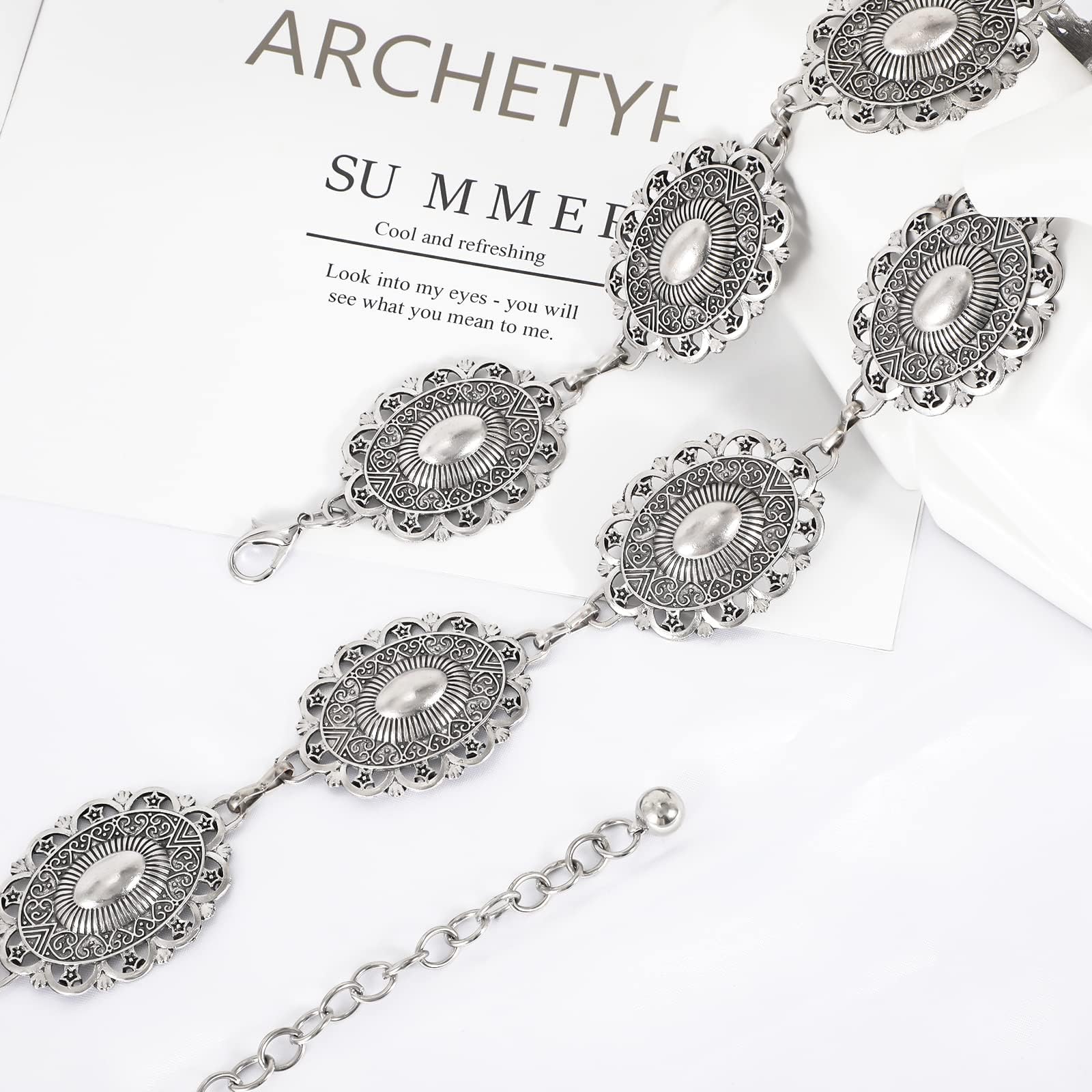 Foto 4 pulgar | Cinturón De Cadena Xzqtive Para Mujer, Estilo Bohemio, Para Vestidos, Jeans - Venta Internacional.