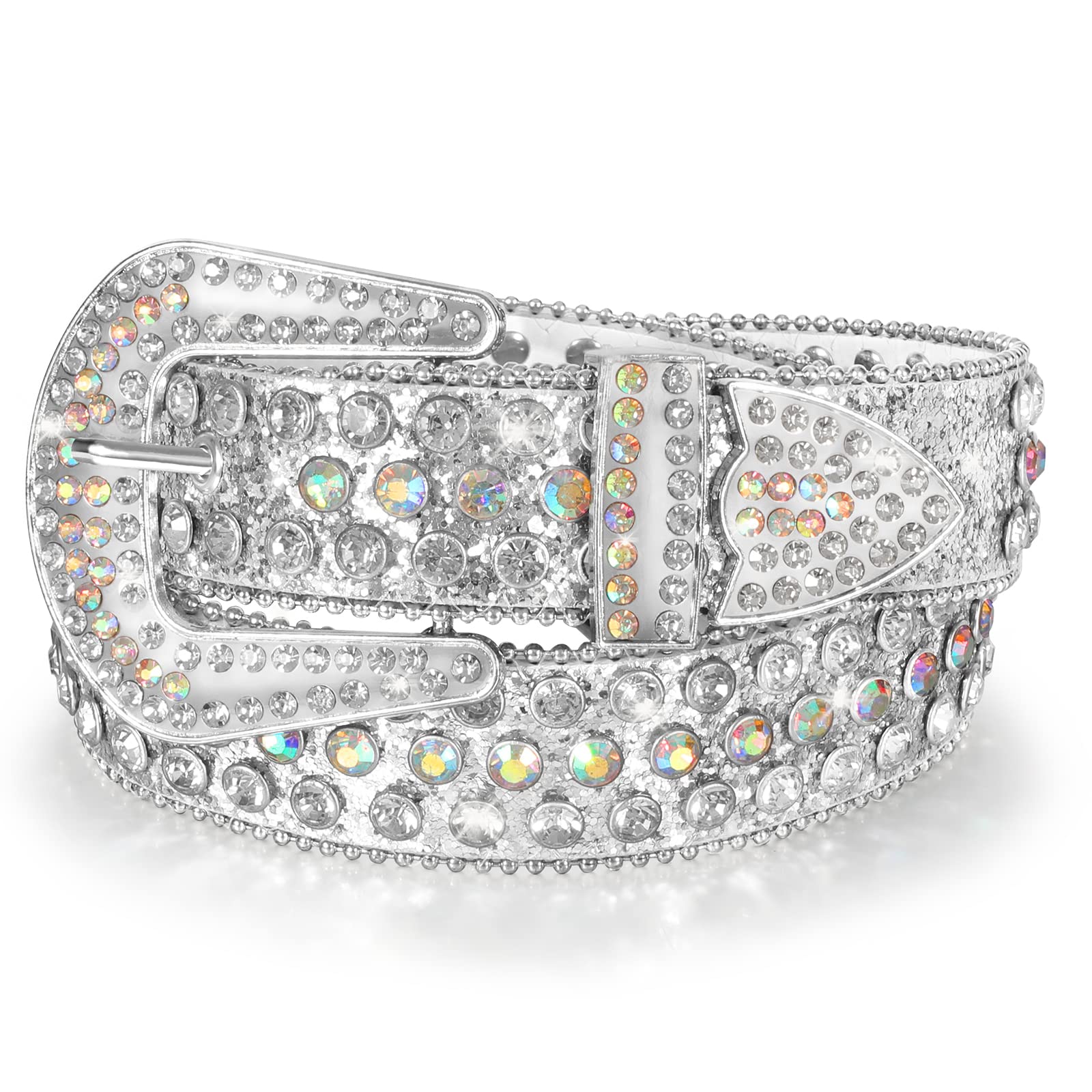 Foto 2 pulgar | Cinturón Jasgood Con Strass Western Cowgirl Cowboy Leather - Venta Internacional.