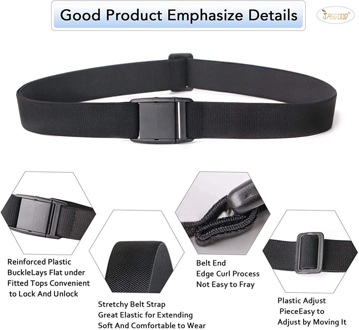 Foto 5 pulgar | No Show Belt Jasgood, Correa Elástica Invisible Para Mujer - Venta Internacional.