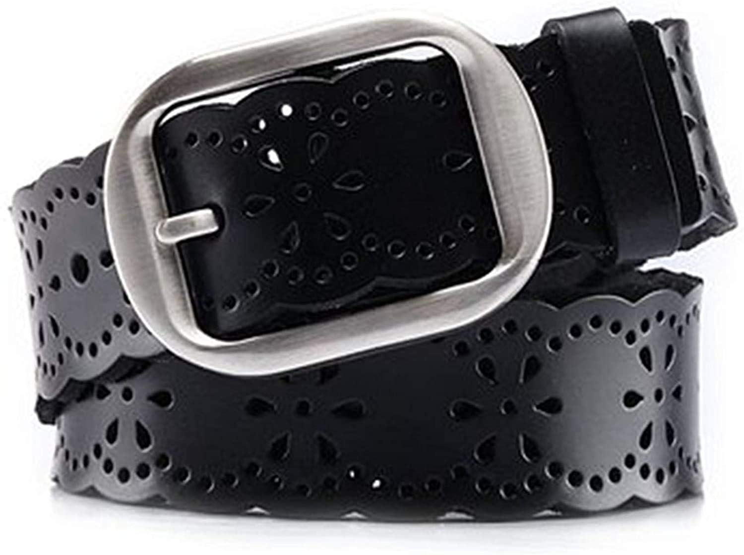 Foto 2 pulgar | Cinturón Ancho De Piel Jasgood Con Diseño De Flor Hueca Para Mujer - Venta Internacional.