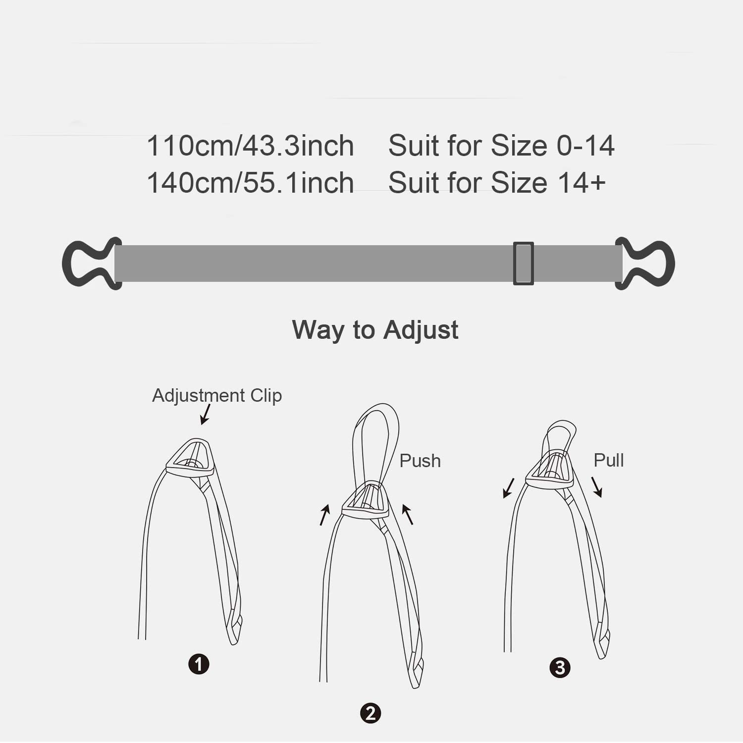 Foto 7 pulgar | Cinturón Invisible Jasgood Para Mujer, Elástico, Ajustable En A, Negro - Venta Internacional.