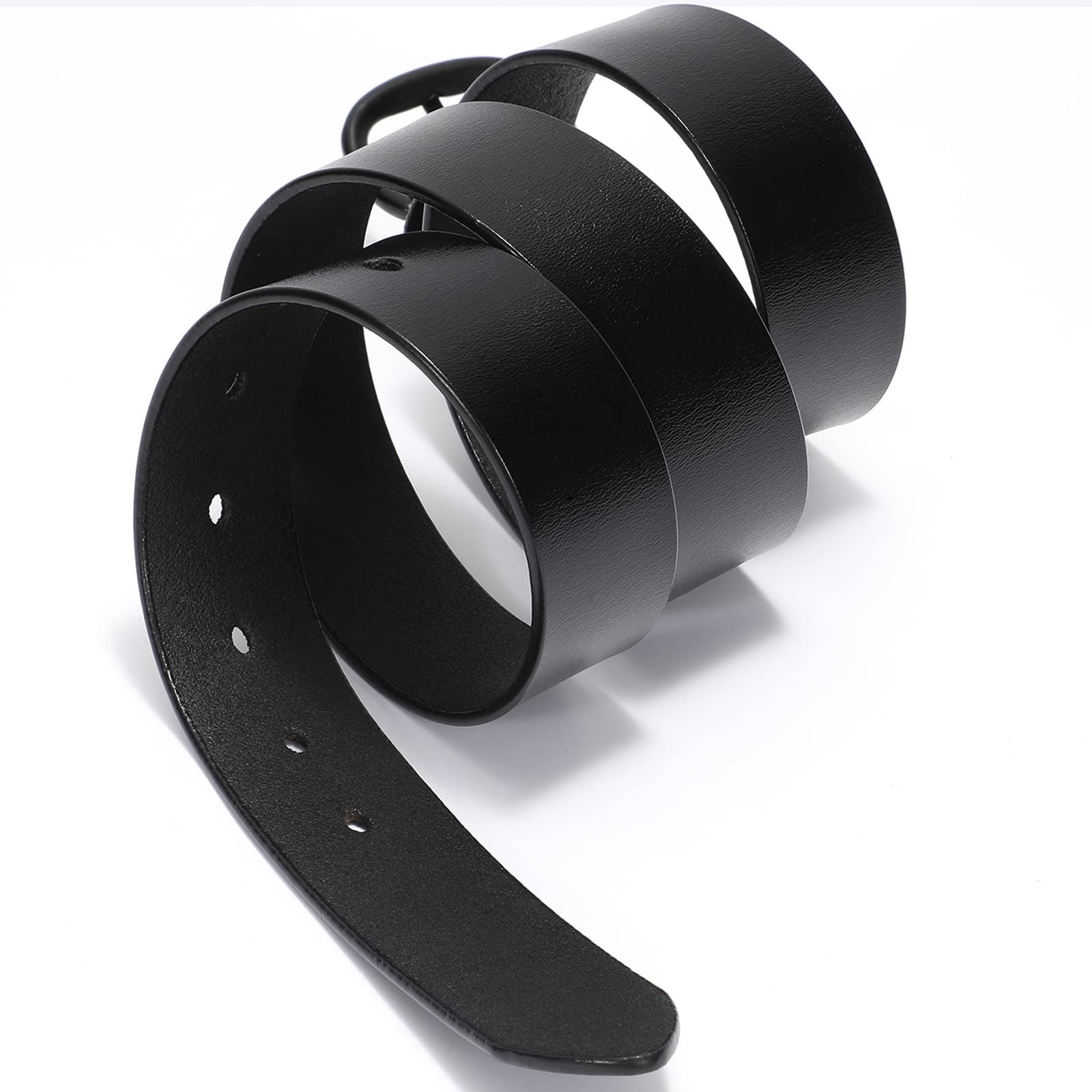 Foto 5 pulgar | Cinturón De Piel Whippy Para Mujer, Para Jeans, Pantalones Y Vestidos, Negro, Xl - Venta Internacional.