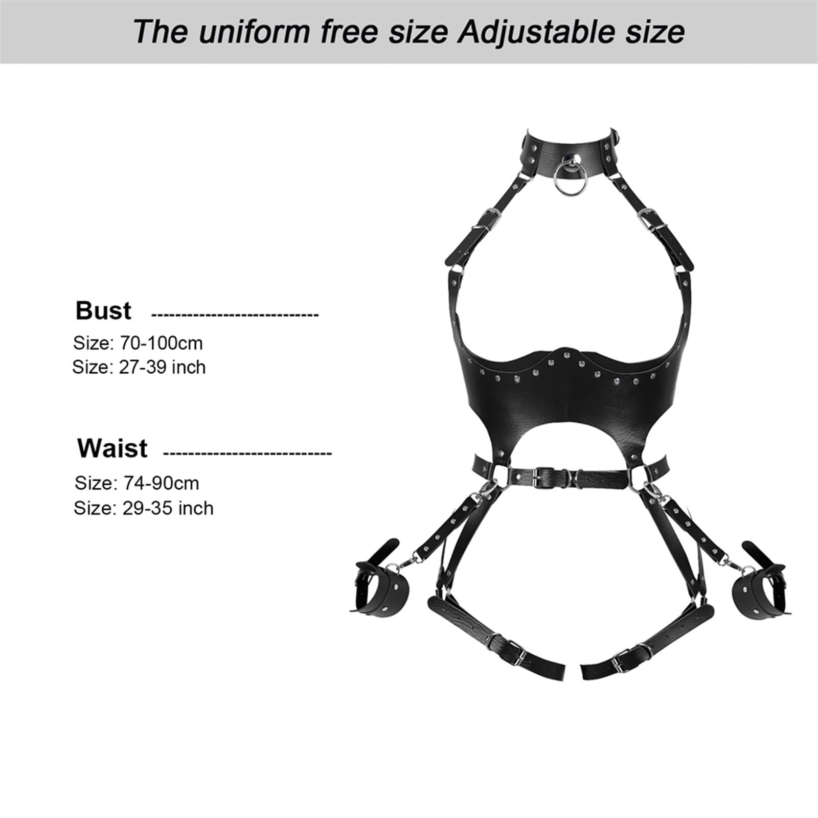 Foto 7 pulgar | Cinturón, Arnés Corporal, Bondage, Lencería Sexy - Venta Internacional.