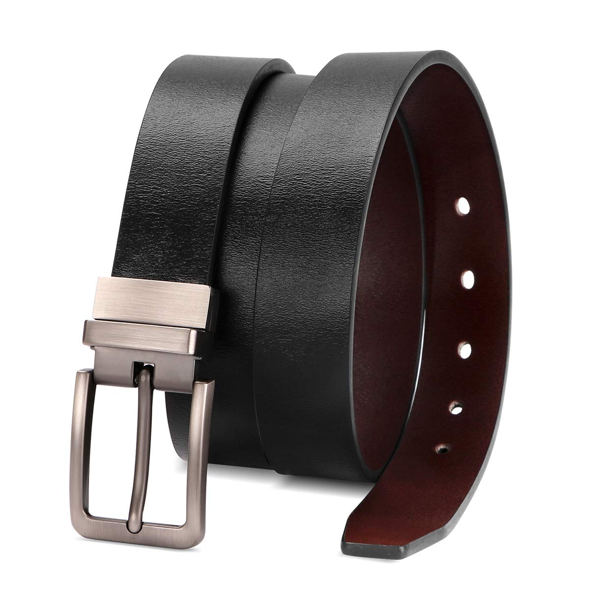 Foto 2 pulgar | Cinturón De Piel Reversible Xzqtive Para Mujer Con Hebilla Metálica - Venta Internacional.
