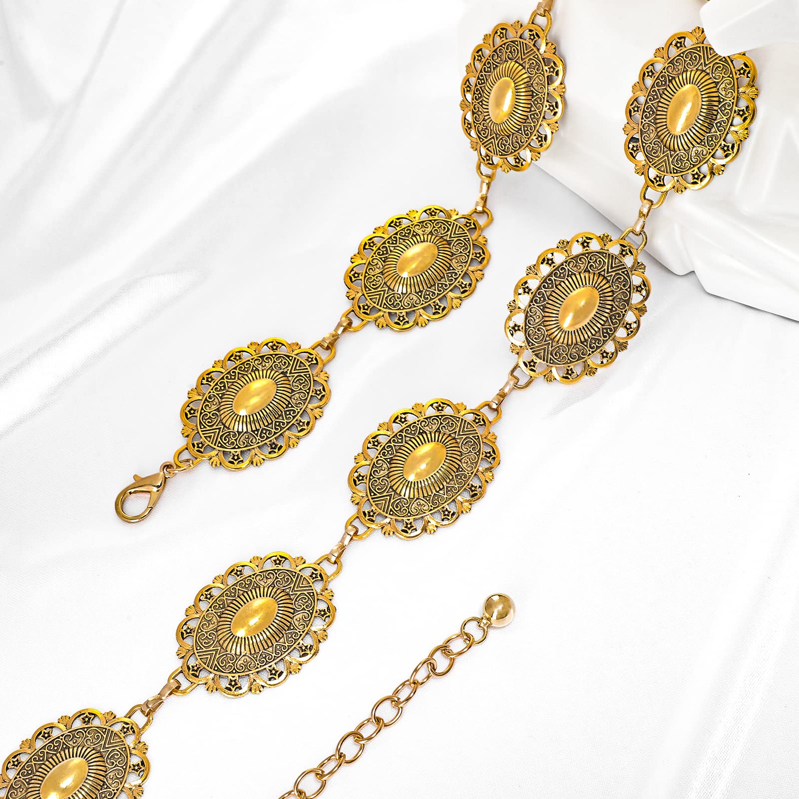 Foto 3 | Cinturón De Cadena Xzqtive Para Mujer, Estilo Bohemio, Para Vestidos, Jeans - Venta Internacional.
