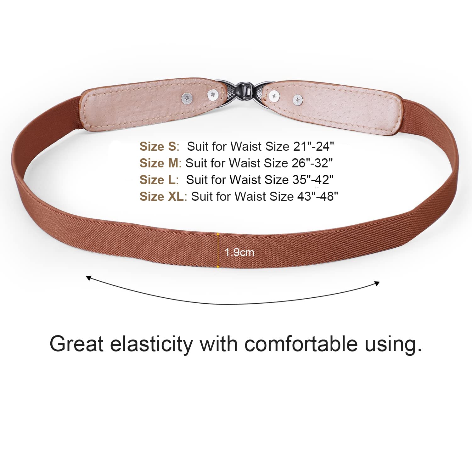 Foto 4 pulgar | Cinturón Elástico Jasgood Para Mujer, Delgado, Elástico, Para Cintura De 89 A 107 Cm - Venta Internacional.