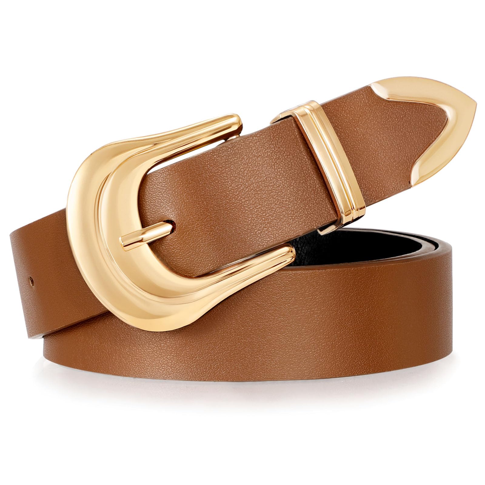 Foto 2 pulgar | Cinturón De Cuero Xzqtive Para Mujer, Talla Grande, Hebilla Occidental Plateada - Venta Internacional.