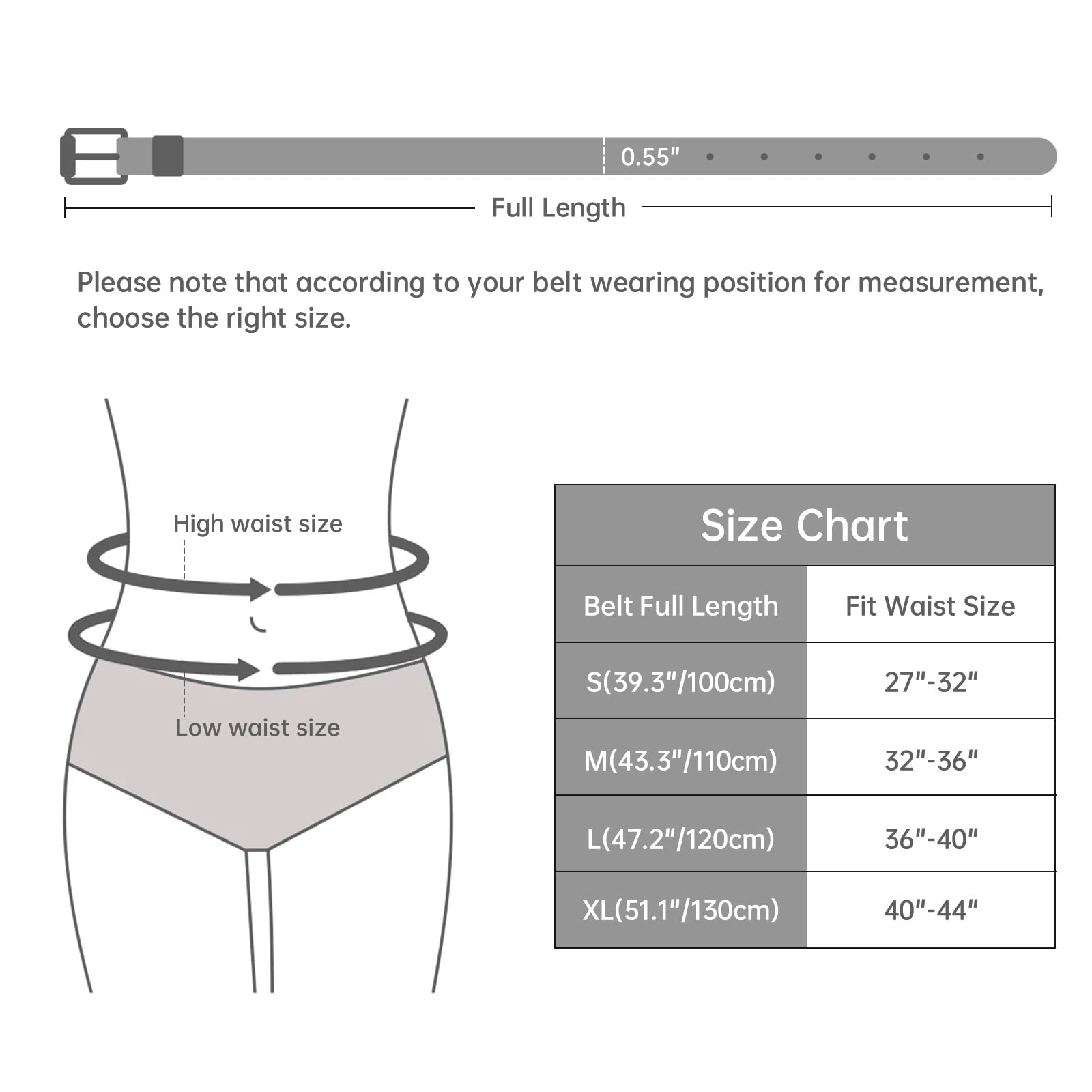 Foto 5 | Cinturón De Piel Ajustado Jasgood Para Mujer, Paquete De 4 - Venta Internacional.