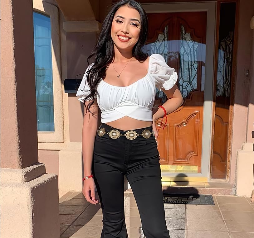 Foto 4 | Cinturón De Cadena Xzqtive Para Mujer, Estilo Bohemio, Para Vestidos, Jeans - Venta Internacional.