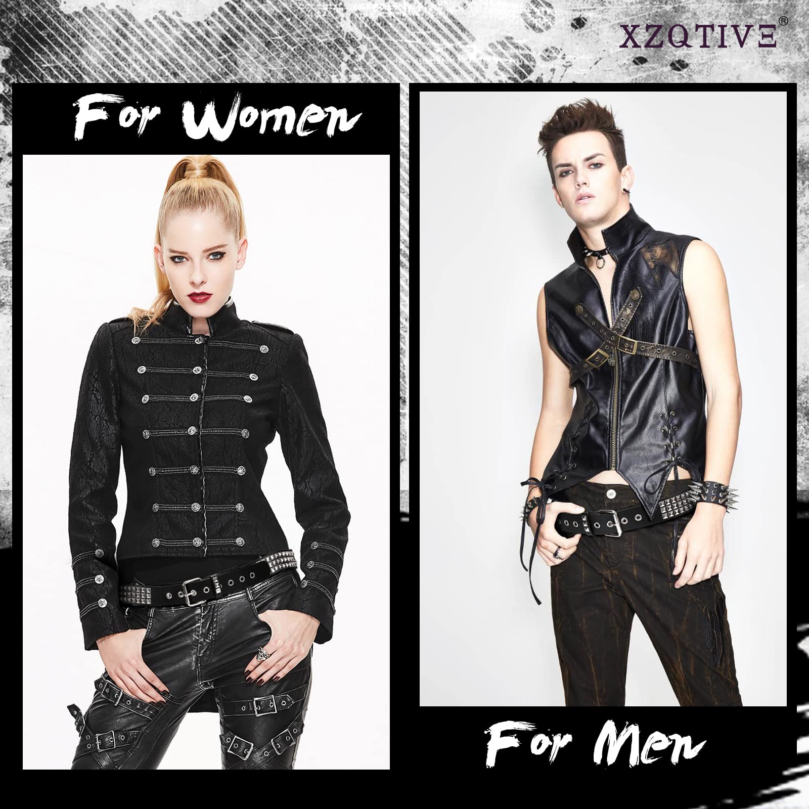 Foto 5 pulgar | Cinturón Con Tachuelas Xzqtive Metal Punk Rock Rivet Para Mujer/hombre - Venta Internacional.