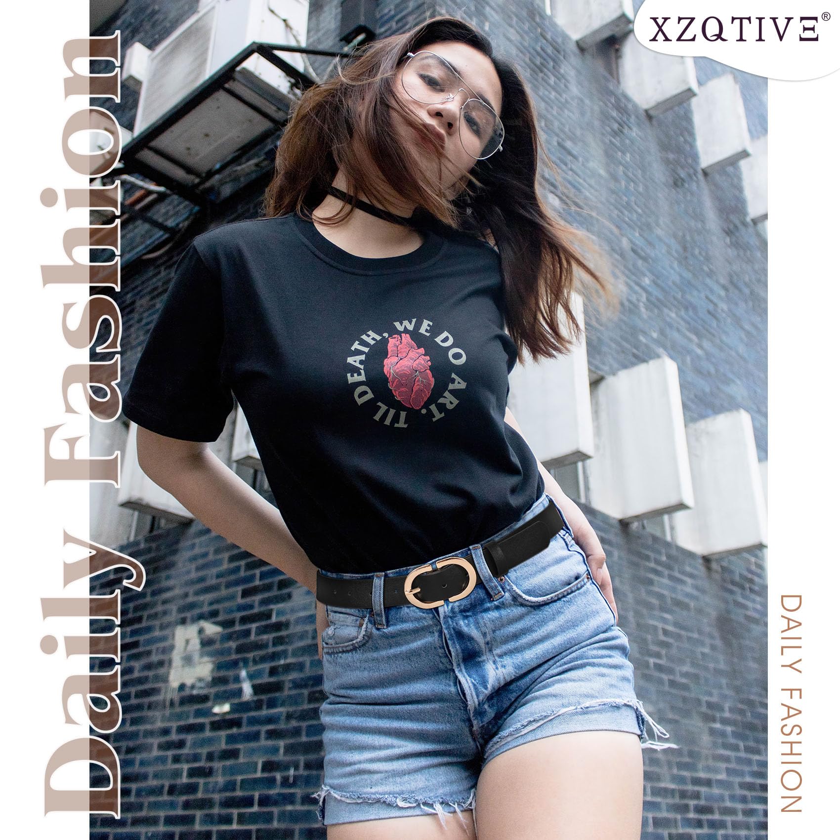 Foto 5 pulgar | Cinturón De Cuero Xzqtive Para Mujer Para Pantalones Vaqueros, Vestido Blanco - Venta Internacional.