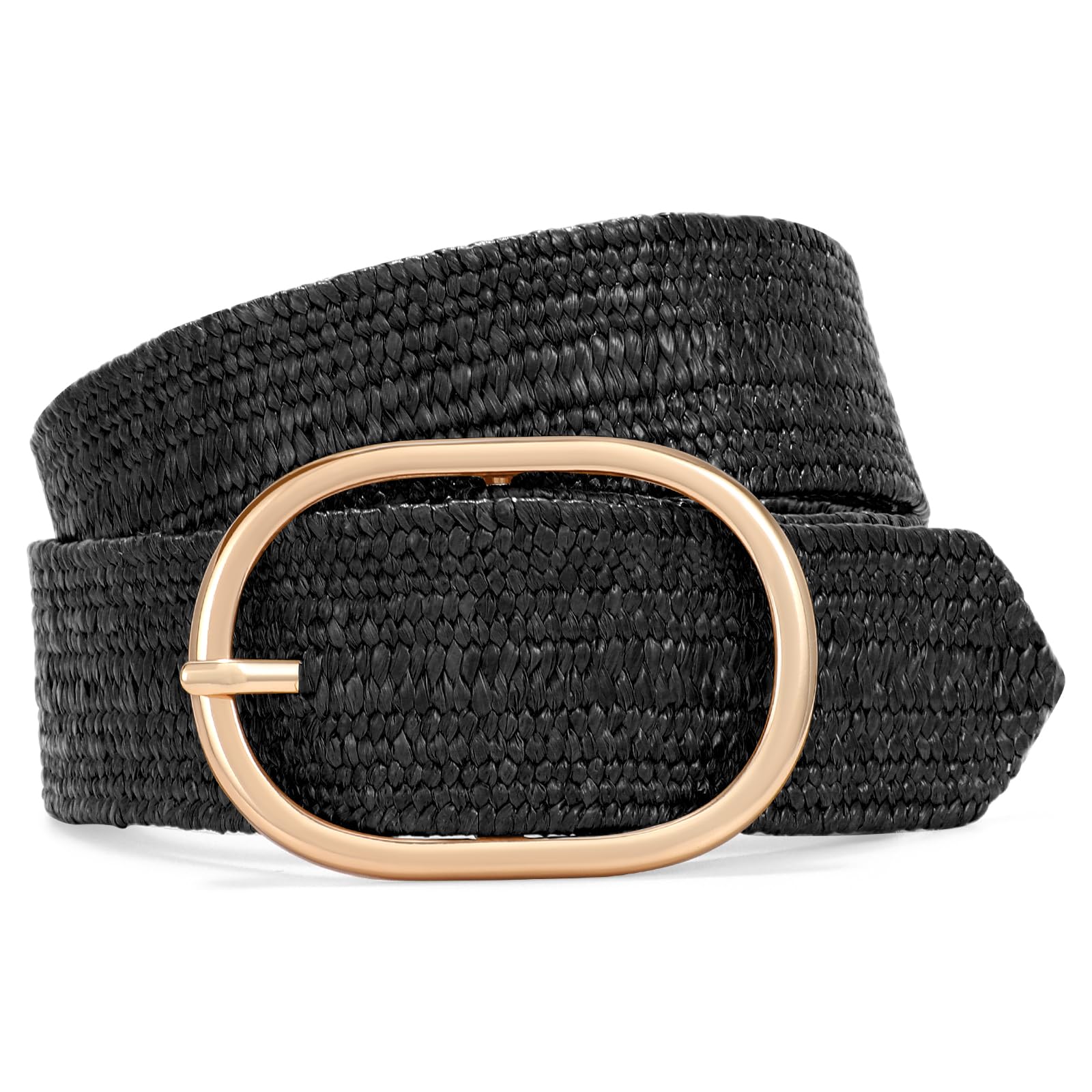 Foto 1 | Cinturón Tejido De Paja Xzqtive Para Mujer Con Cintura Elástica Trenzada - Venta Internacional.