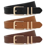 Pantalones Vaqueros De Cuero Belt Xzqtive Para Mujer Con Hebilla Dorada - Venta Internacional.
