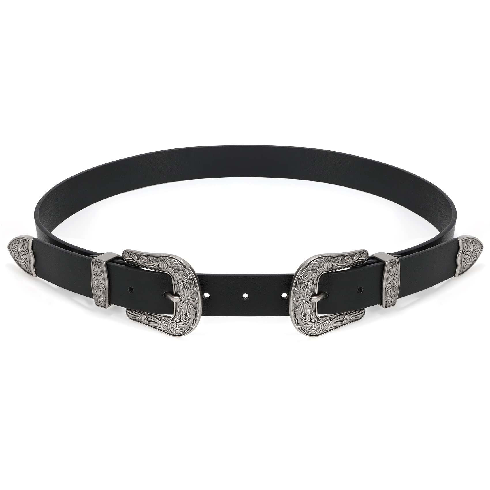 Foto 1 | Cinturón Xzqtive Para Mujer, Estilo Vintage, Estilo Western, Retro, Piel Negra - Venta Internacional.