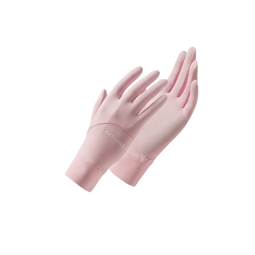 Guantes de Protección Solar Xuelunzi color Rosa para Mujer