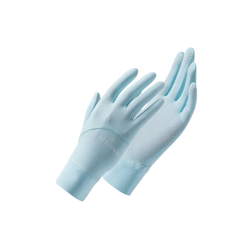 Guantes de Protección Solar Xuelunzi color Azul para Mujer