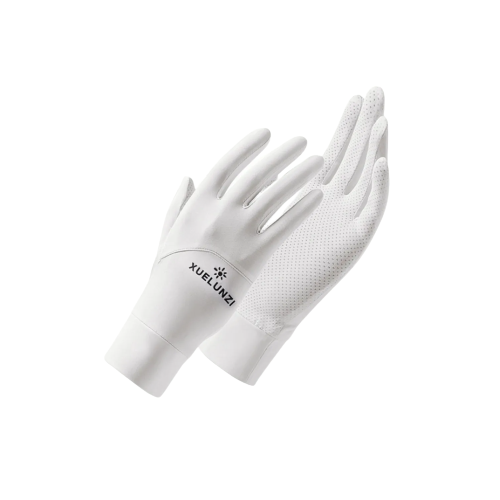 Guantes de Protección Solar Xuelunzi color Blanco para Mujer