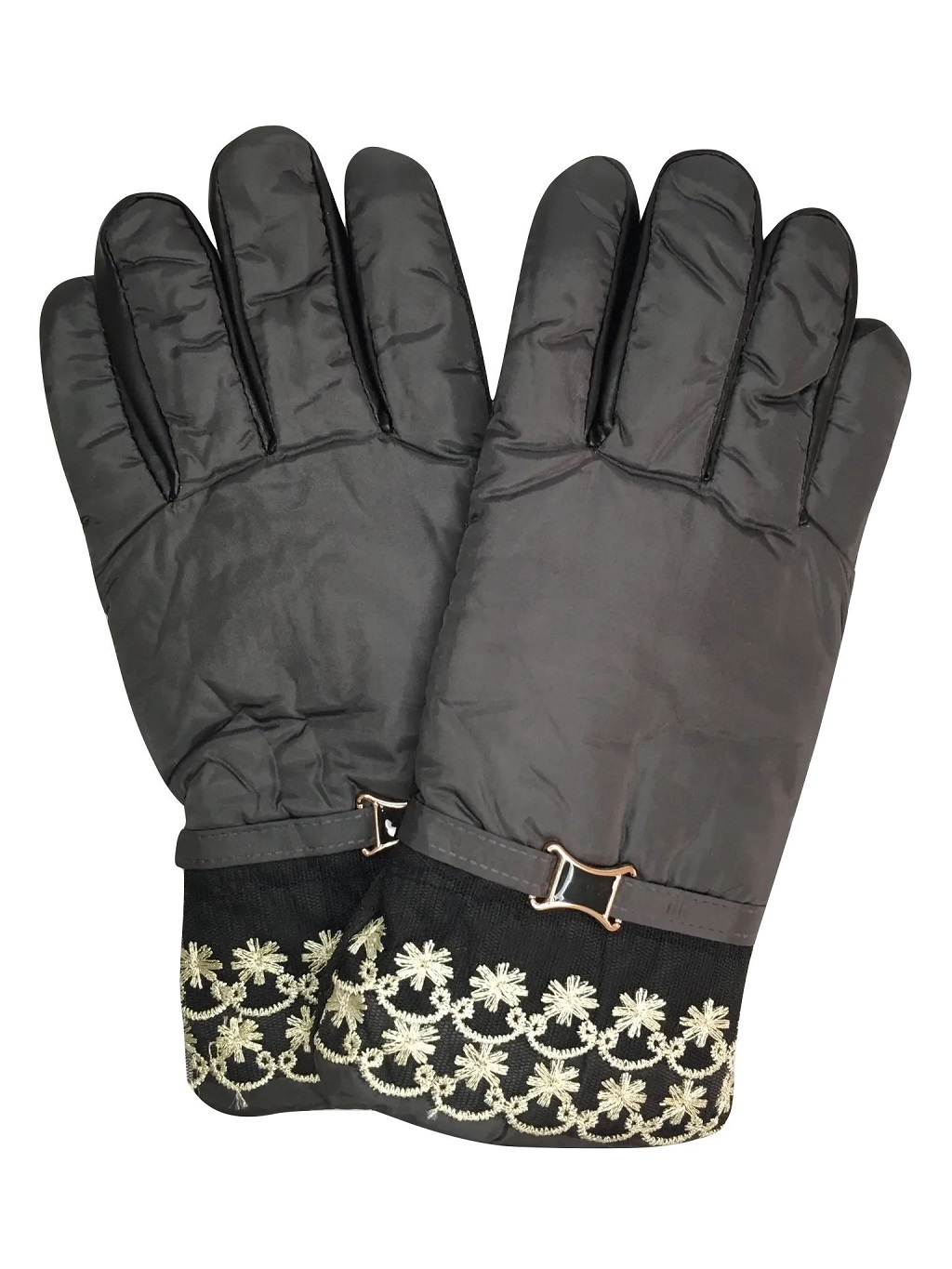 Guantes de Invierno Bordados Valiz Mk-32 Grises