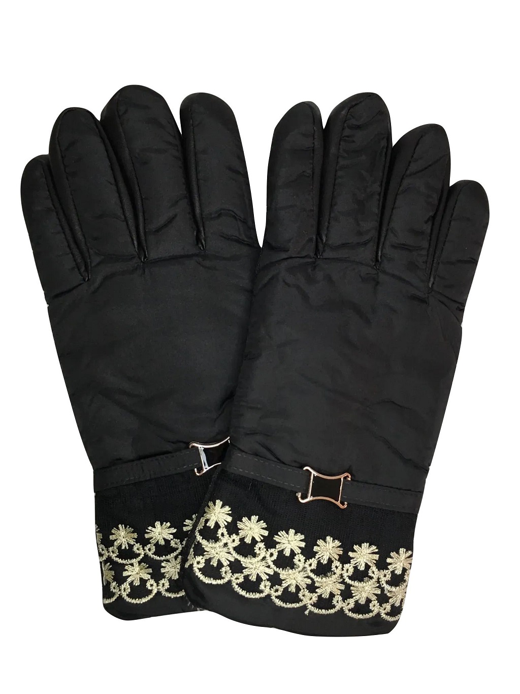 Foto 2 pulgar | Guantes de Invierno Valiz Bordados Mk-32 Negros para Dama