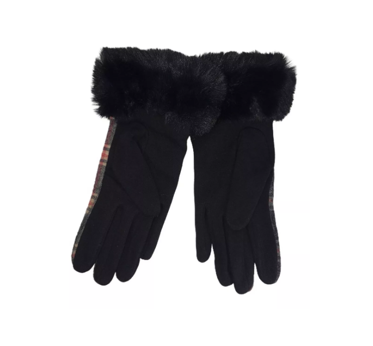 Foto 2 | Guantes para Dama Pompón Vg0074w Negro