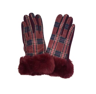 Foto 1 | Guante de Invierno Valiz con Pompón Vg0074w Vino